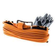 Prolongateur Jardin 2x 1,5mm² - Orange 25m - Orange - Zenitech