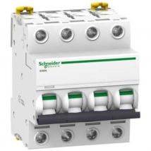 Disjoncteur Schneider - Ic60n - 4 Pôles - 10 Ampères - Courbe B - Schneider Electric A9f76410