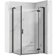 Cabine De Douche Rea Hugo Black 100x80