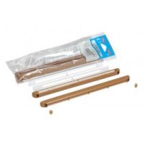 Kit Double Régulateur + Déflecteur + Cache Vis + Vis 22m³ Nicoll - Bois Clair - 1khf122c