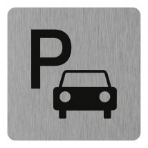 Novap - Plaque De Porte Parking - Aluminium Brosse 100x100mm - 4384108