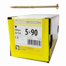 Domax - Boite De 200 Vis À Tête Fraisée 5 X 90, Empreinte Torx