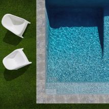 Kit Complet | Margelles Pour Piscine 10x5m En Travertin Gris (+ Colle, Joint, Hydrofuge ...) - Ro'ma Nature