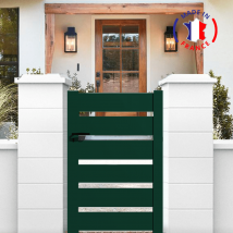Portail Packit - Portillon en kit aluminium SAH dimensions Couleurs Vert (RAL 6005)