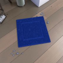 Galedo - Tapis De Bain 60x60 Antidérapant Et 100% Coton - Veloute Bleu