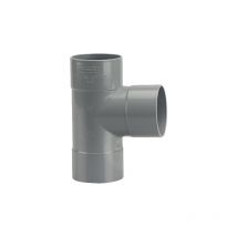 Té Pied De Biche Pvc Double Femelle 87°30 D75 Wavin 3025809