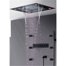 Kroos - Composition De Douche Thermostatique Multifonctions À Led - 600x800 Mm