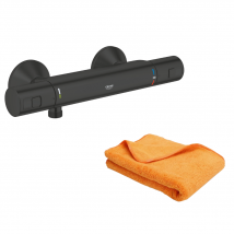 Mitigeur Douche Thermostatique Grohe Precision Start Noir + Microfibre
