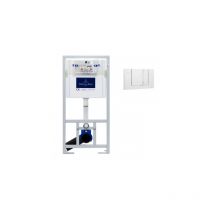 Villeroy & Boch - Lot Bati VILEROY ET BOCH Viconnect avec Plaque blanche
