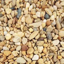 King Materiaux - Sac +/- 20 Kg - Galet Jaune Bellegarde 6/16