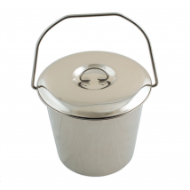 Laser Tools - Offre Speciale Seau En Inox 12 Litres Avec Couvercle -