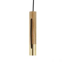 Xanlite - Suspension Tempo En Bois Et Laiton, Culot E27 - Cosdetebol