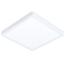 Eglo - Luminaire En Saillie Connecté Fueva-z Ip44 Led 19,5w En Aluminium Blanc 285x285x28mm