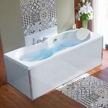 Tablier De Baignoire En Verre Blanc 90 Compatible Avec Toutes Les Baignoires Kinedo Rectangulaires Sauf Modèles Star Et Samba
