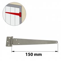 Afbat - Penture Anglaise Inox Brossé, H.65 X L.190 X P.10 Mm