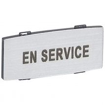 Etiquette Legrand Osmoz Aluminium Avec Texte En Service - Petit Modèle