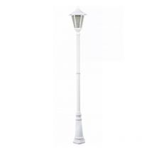Lampadaire Extérieur 1 Lanterne Monaco Aric - Ip43 - E27 - 100w Max - Blanc