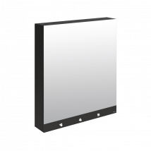 Armoire Miroir 4 Fonctions : Miroir, Sèche-mains, Distributeur De Savon, Robinet Automatique Delabie Dimensions 80 Cm
