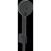 Hansa Hansabasicjet Set De Douche À Main, Technique Anti-calcaire, Diamètre 95 Mm, Débit Éco, 3 Jets, 4468013333, Farbe: Noir Mat