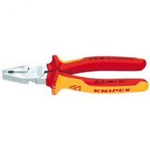Knipex - Pince Universelle Vde, Grande Puissance, Long. : 225 Mm, Capacité De Coupe Du Ø Du Fil Dur 3,0 Mm, Capacité De Coupe Du Ø De La Corde À Piano