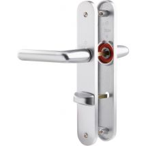 Poignée De Porte Intérieure - Cortina - Hoppe Et Cie - Gris Argent - Condamnation - 195 Mm