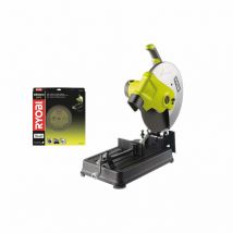 Ryobi - Pack RYOBI tronçonneuse à métaux électrique 2300W 355mm ECO2335HG - disque universel à tronçonner COSB355A1