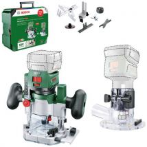 Bosch Home And Garden Affleureuse / Défonceuse Sans Fil 2-en-1 06039d5002 Advancedtrimrouter 18v-8 Combi-set
