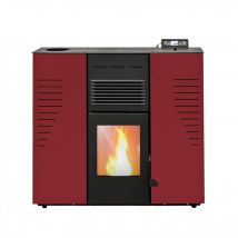 Poêle à granulés étanche Slim Astral 12 kW Bordeaux Sannover