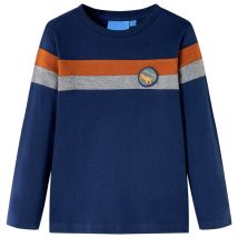 Vetonek - Camiseta Infantil De Manga Larga Azul Marino 104