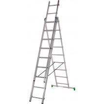 Échelle Transformable Avec Stabilisateur Clt3 Centaure - 3 Plans - 3 X 9 Barreaux