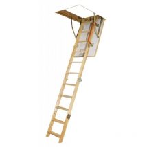 Escalier Escamotable Avec Échelle En Bois Lwk Komfort Fakro Hauteur 280cm - Dimensions 60 X 120 Cm