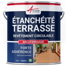 Résine Etanchéité Terrasse Circulable - Peinture Colorée - Arcaterrasse - 2.5 L - Vert Provence - Arcane Industries