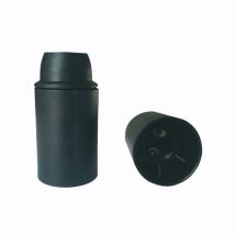 Douille E14 Thermoplastique Lisse Noir - Zenitech