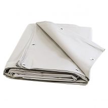 Bâche Toiture 2x3 M Blanche - Garantie 10 Ans Tecplast -xp640to- Bâche D'étanchéité Pour Couvreur Et Charpentier - Made In France