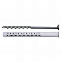 Ing Fixation - 10 Chevilles Longues "cqlv" D. 8 X 120 Mm + Vis Tête Fraisée Torx T30 / D. 5,5 X 120 Mm - Zingué