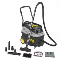 Fartools - Aspirateur Eau, Poussière, Plâtre Et Gravats, Triple Filtration Et Décomatage 1600w 35l