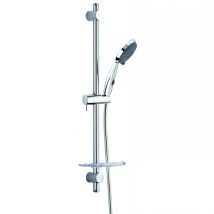 Valentin - Ensemble Go Stop, 2 Jets, Barre Ø25x650mm, Tablette, Flexible Pvc 1,75m