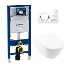 Pack WC Bati Geberit Duofix UP320 + WC Villeroy & Boch sans bride Architectura
