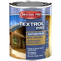 Textrol Pro - Saturateur spécial pour bois tendre - Owatrol Pro - 1 L Chêne Rustique