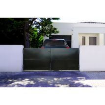 Casanoov - Portail battant acier 3m NALI H.120cm noir brillant