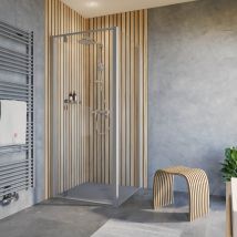 Schulte porte de douche pivotante avec porte latérale