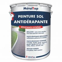 Peinture Antiderapante - Metaltop - Brun Pâle - Ral 8025 - Pot 5l