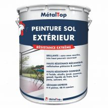 Peinture Sol Exterieur - Metaltop - Bleu Gris - Ral 5008 - Pot 15l