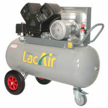 Lacme - Compresseur mobile TwinAir 20/100T LACME 20 m³/h triphasé 100L 11 bar - 463100