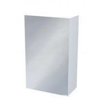 Ondee - Miroir Armoirette Simple - 40x65cm - Blanc - Mélaminé Et Façade Verre Miroir