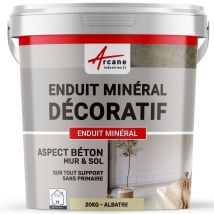 Enduit Minéral Aspect Béton Mur Et Sol Albatre - 20 Kg - Arcane Industries