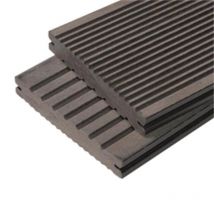 Mccover - Pack 1 M² Lame De Terrasse Composite Maxima - Gris Anthracite, L : 360 Cm, L : 14 Cm, E : 22mm