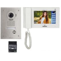 Kit Vidéo Encastré Comprenant: 1 Platine Jpdvf 1 Moniteur Jp4med & 1 Alimentation Ps2420d Jps4aedf Aiphone
