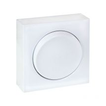 Interrupteur Bouton Poussoir Lumineux Dune Eur'ohm - Blanc - Nf
