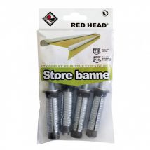 Kit Chevilles À Expansion Store De Terrasse Red Head, Diam.16 X L.65 Mm